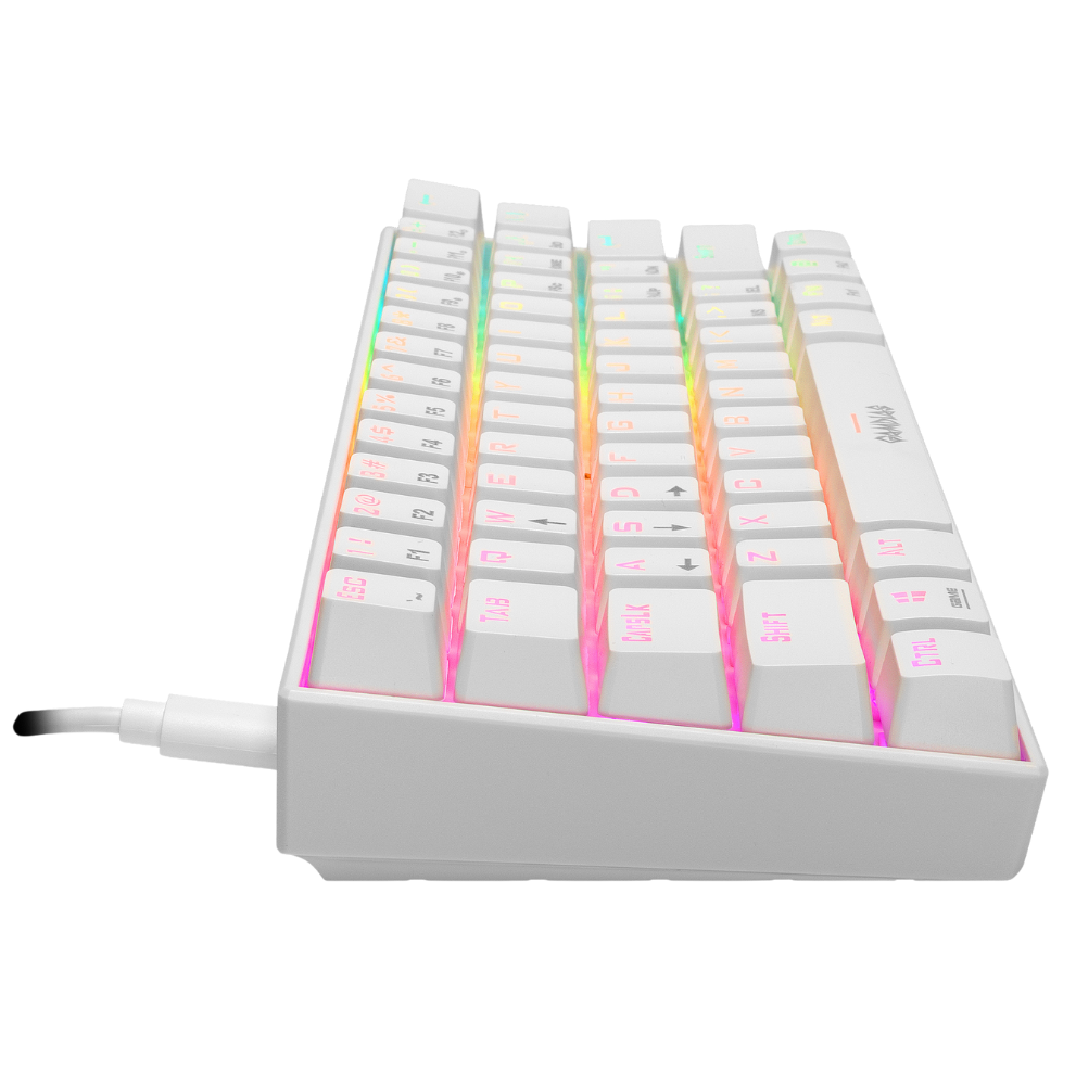 Gamdias Hermes E3 RGB mehanička, bela ,blue switch